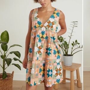 Known Supply Evelyn star quilt dress S